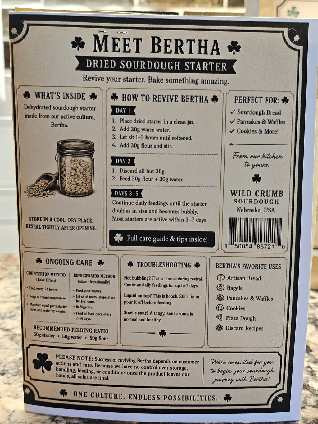 Dehydrated Sourdough Starter