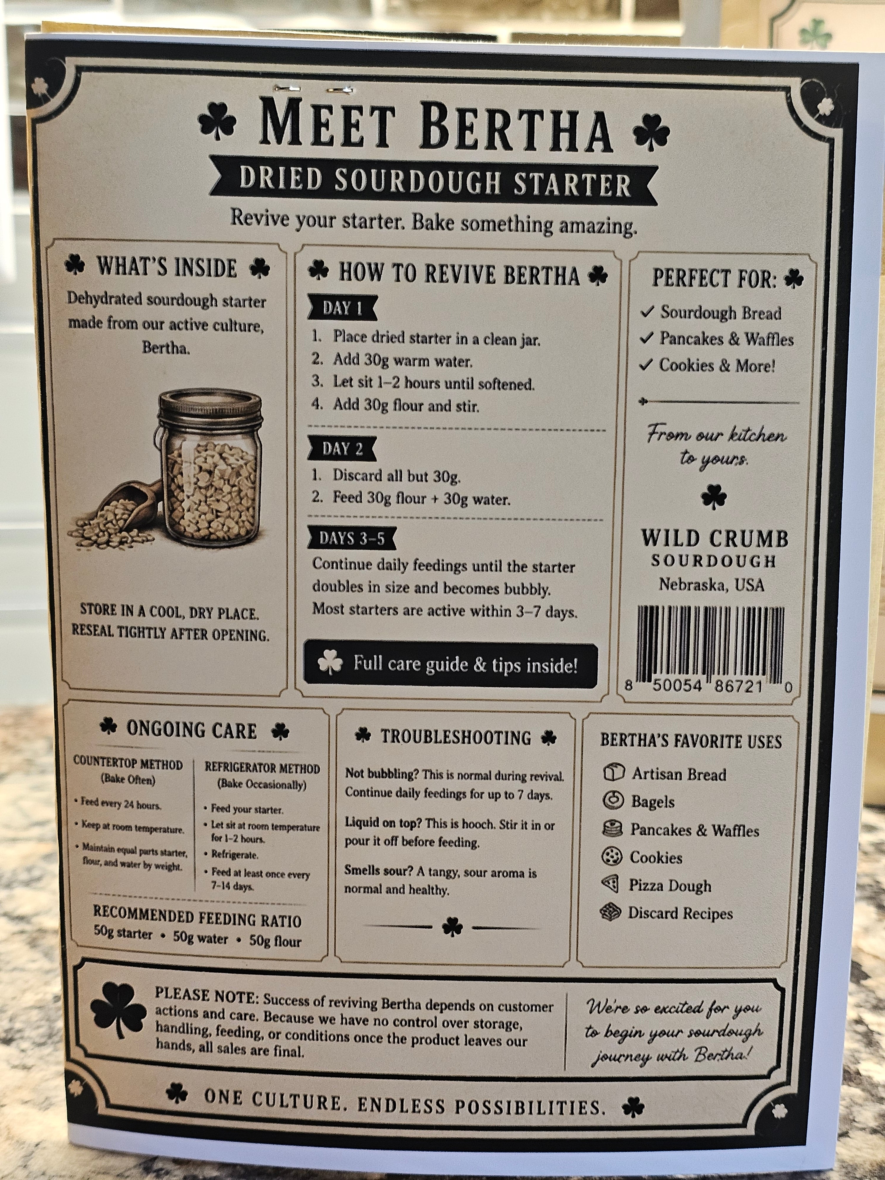 Dehydrated Sourdough Starter