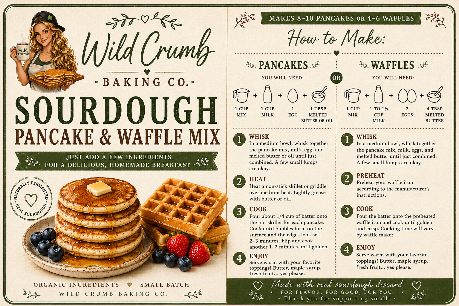 Sourdough Pancake & Waffle Mix
